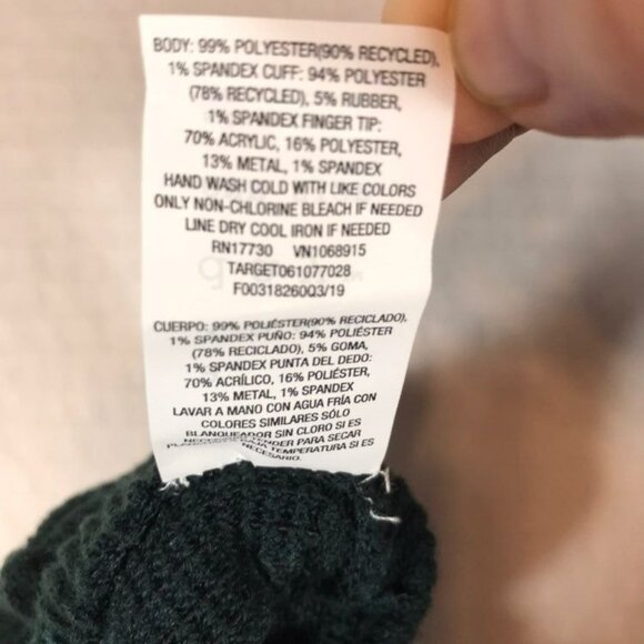 A New Day Womens One Size Gloves Touchscreen Green New With Tags - Picture 7 of 11